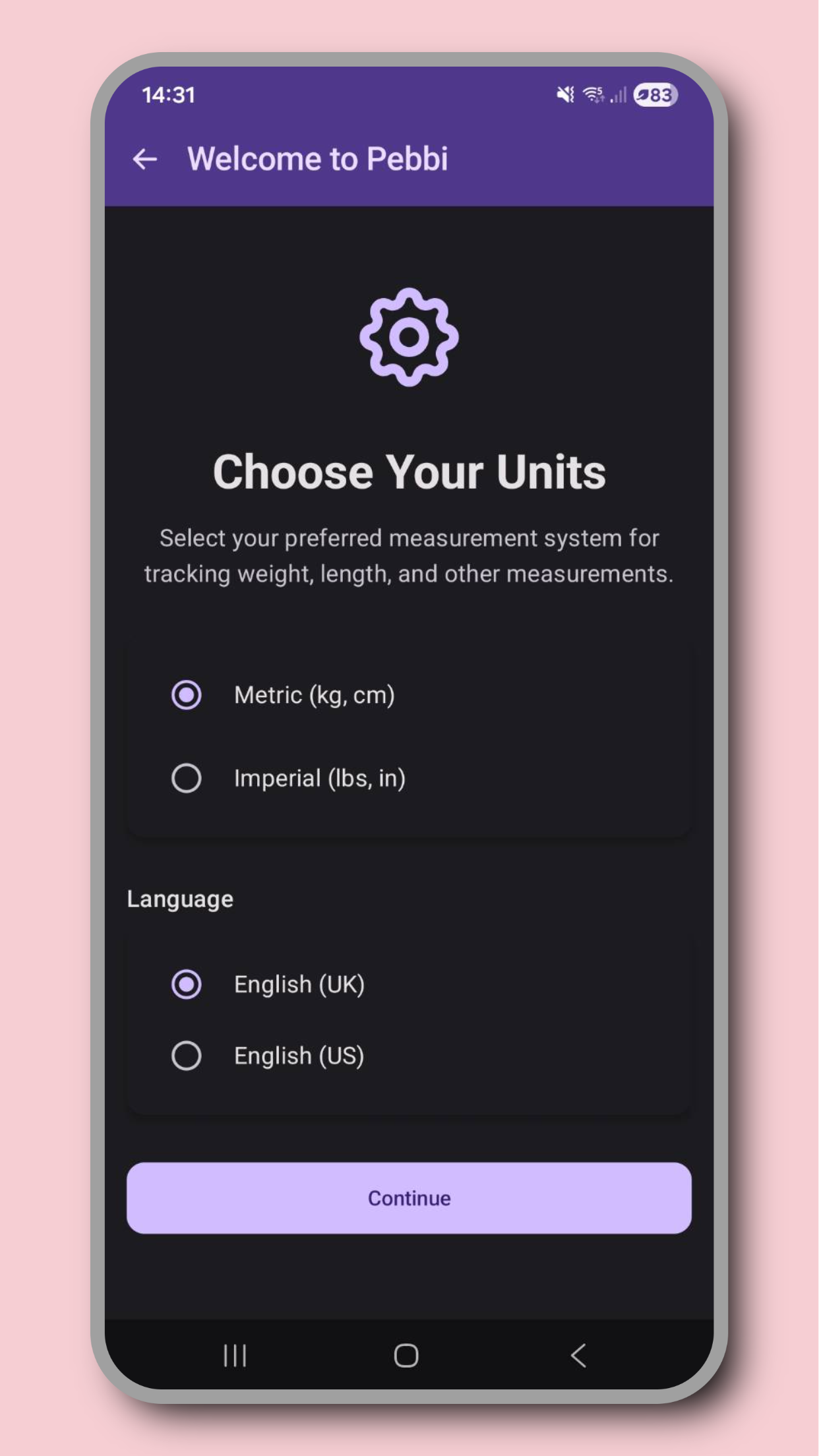Getting started screenshot