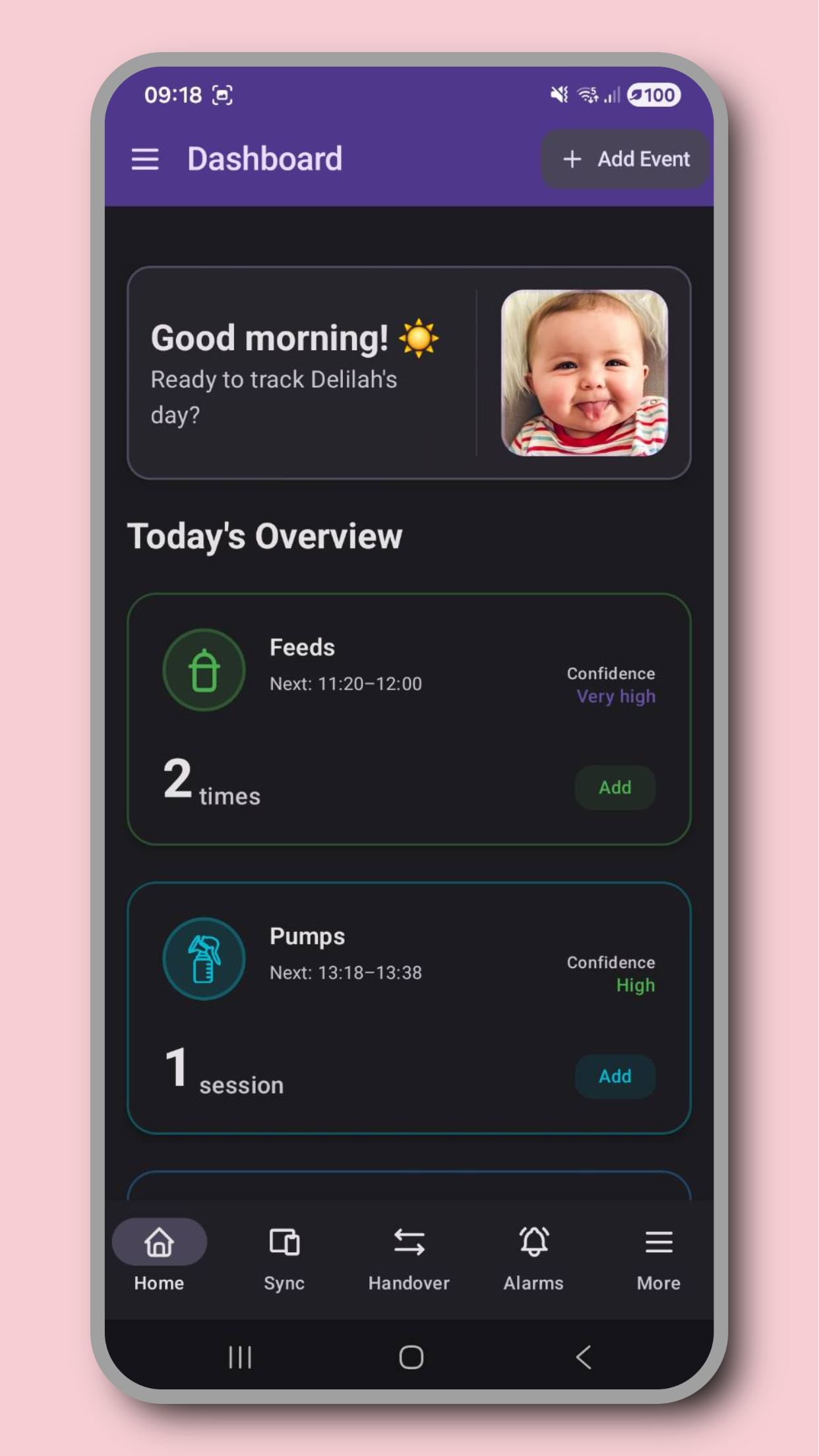 Syncing data across devices screenshot