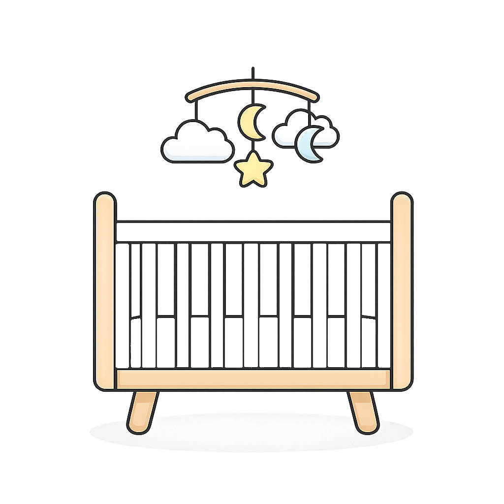 A simple baby cot